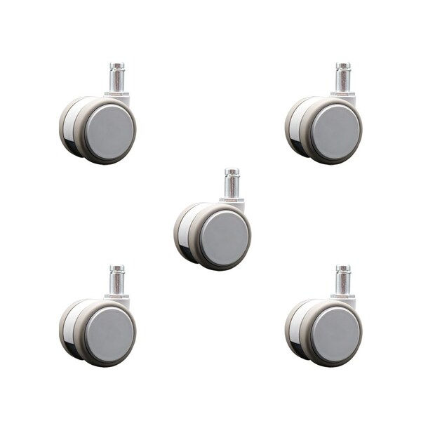 Service Caster 2 Inch MRI Safe Casters, 7/16 Grip Ring Stem, Set of 5, 5PK SCC-GR02S50-TPR-GRY-71678-MRI-5 - main